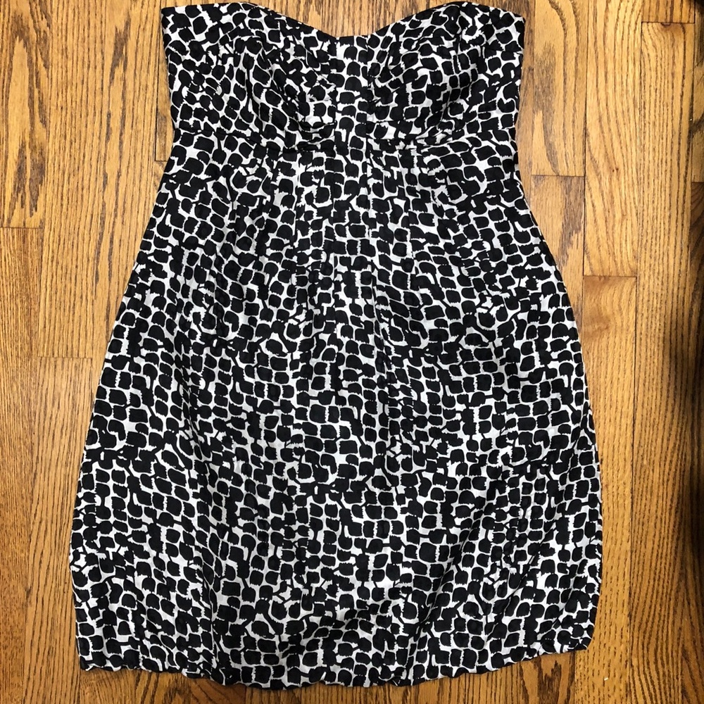 White House Black Market strapless bubble dress